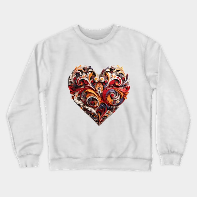 Alaska man heart Crewneck Sweatshirt by Printashopus